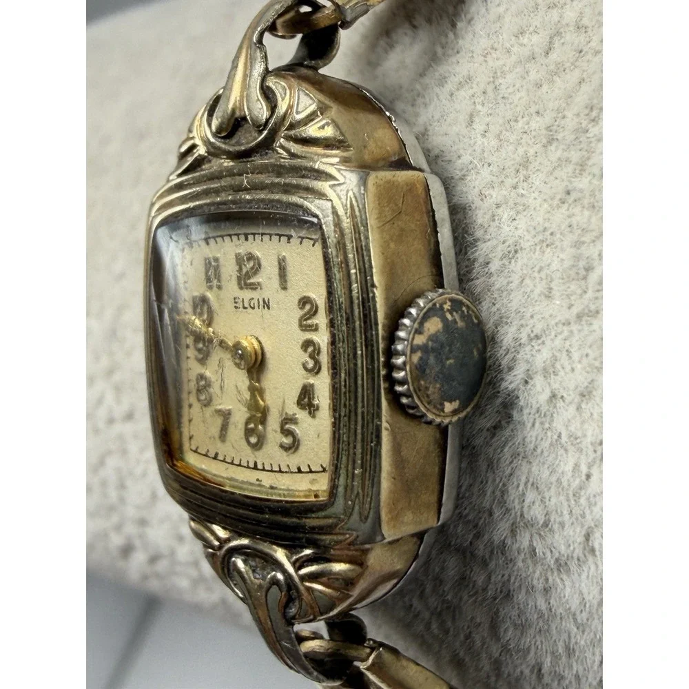 Elgin Working Vintage Manual Wind Ladies Cocktail Watch 16MM 5.75